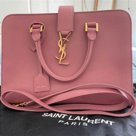 ysl monogram cabas pink|SAINT LAURENT Smooth Calfskin Small Monogram Cabas Pink .